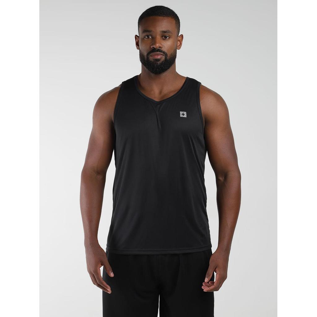 Camiseta Básica Regata Running Masculina PRETO