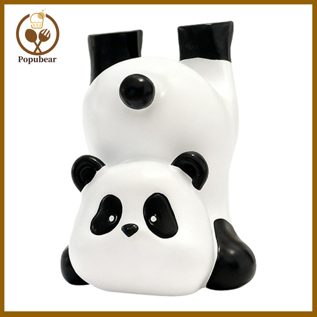 Chubby Body Eyewear Organizer Non-glossy Sunglasses Holder Cute Panda Storage Rack with Weighted Base – Glasses Stand