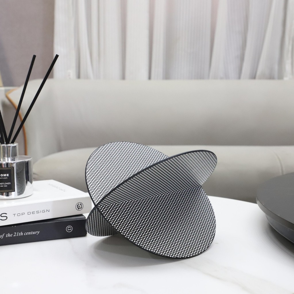 AFEK Modern minimalist geometric metal and leather polka dot art decor, suitable for living rooms, bedrooms, entryways,