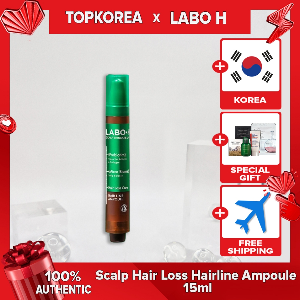 Ampola De Linha Fina Para Perda De Cabelo Do Couro Cabeludo LABO-H 15ml TOPKOREA Envio Da Coreia