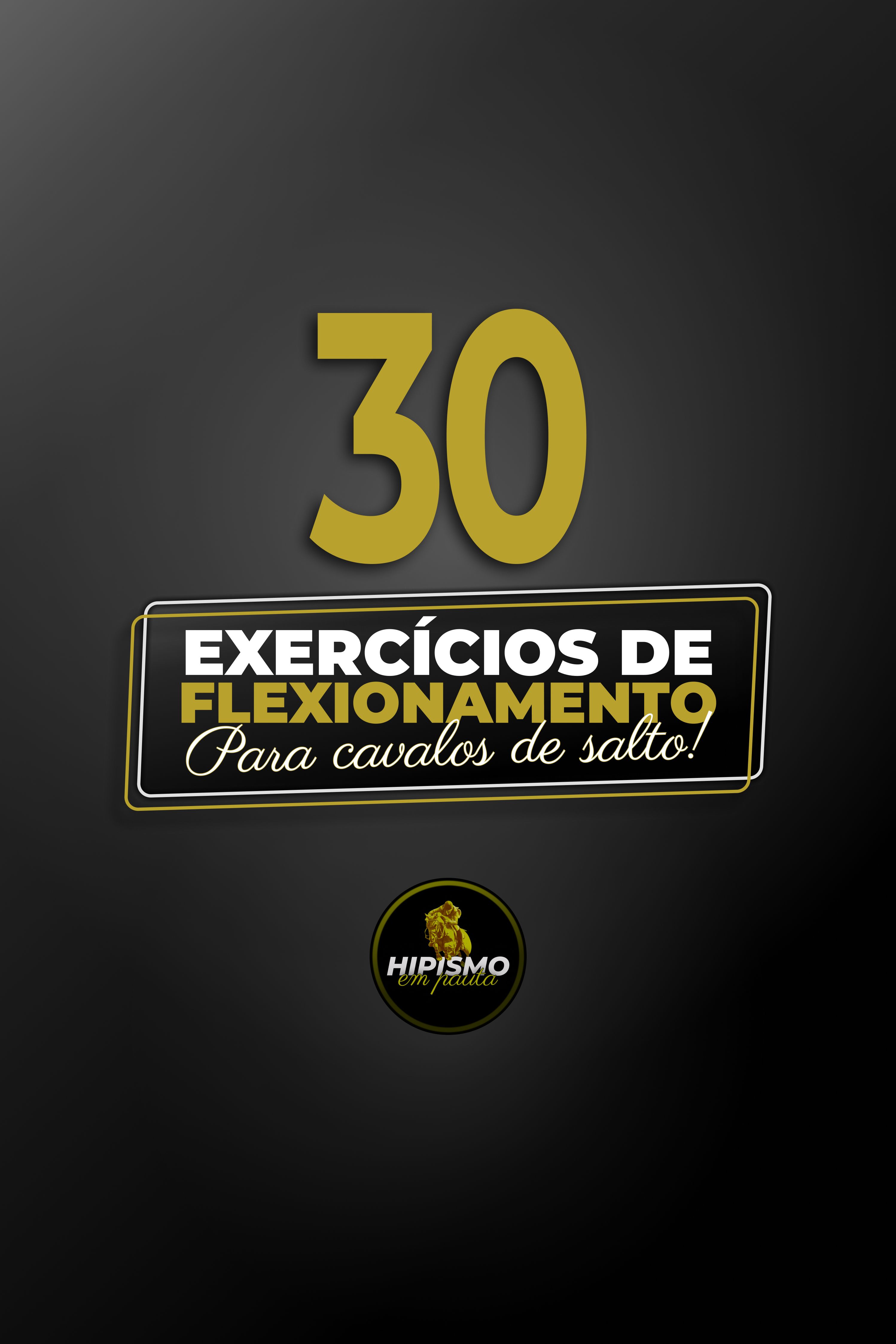 30 exercícios de flexionamento para cavalos de salto