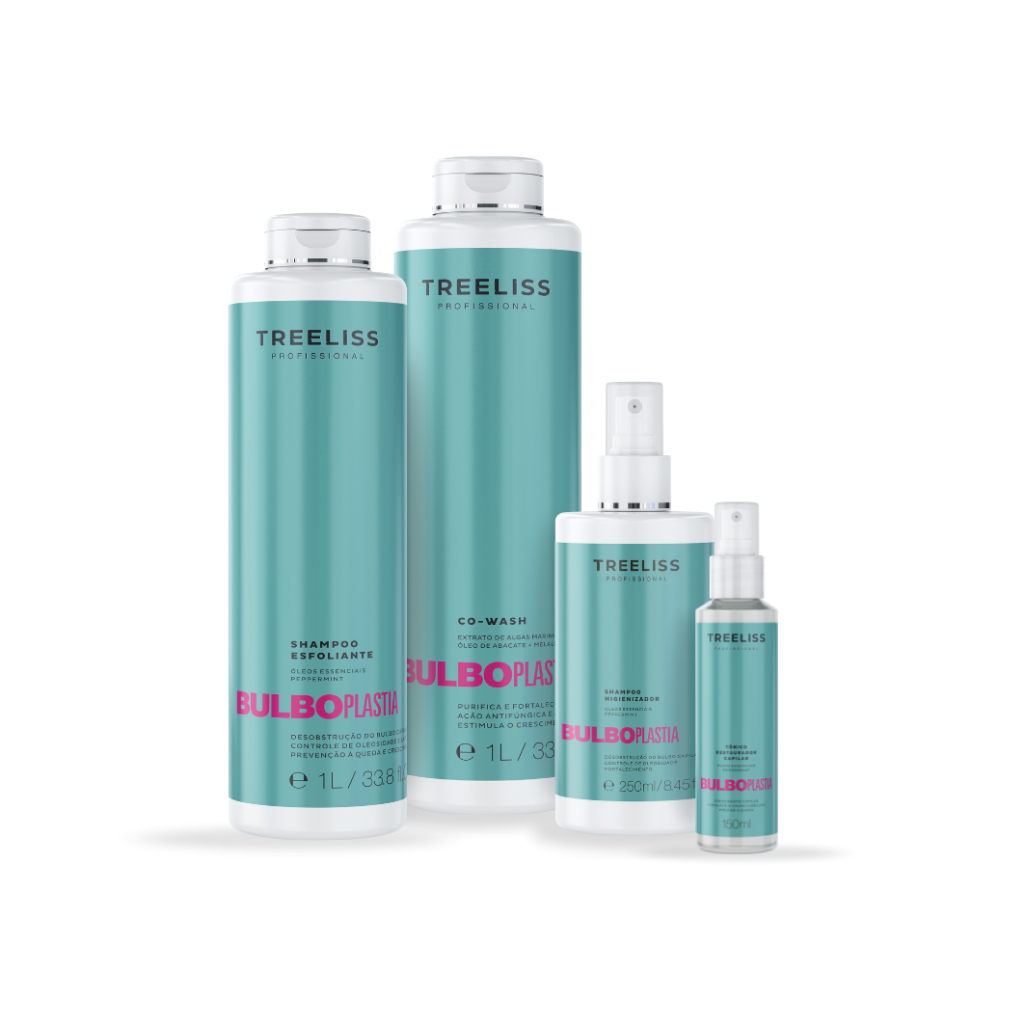 Kit tratamento couro cabeludo Bulboplastia 4 passos 1L