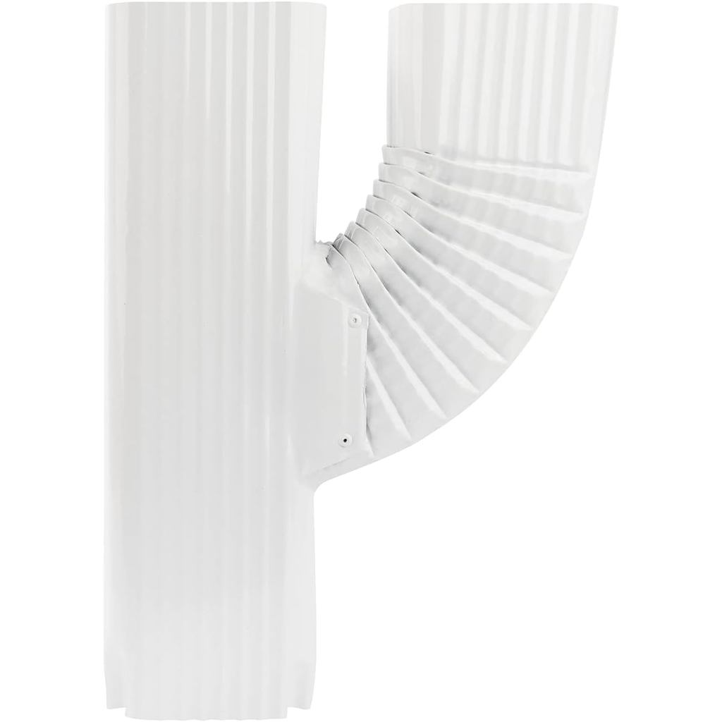 Downspout Gutter Upright Y Connector 3x4 White，Connection Rain Gutter Downspout