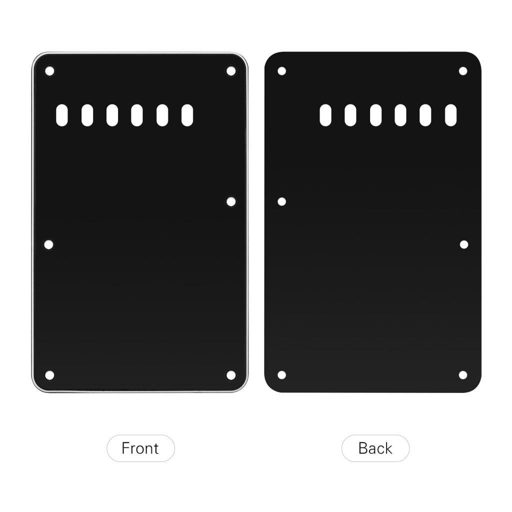 SIUKE 6 Buracos 3-Ply Guitar Backplate Back Cover Substituição para ST Electric Rear