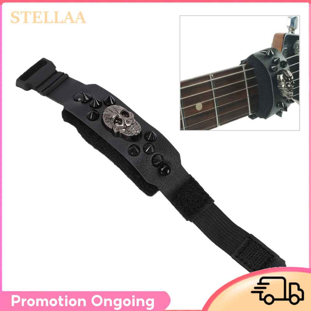 Stellaa Amortecedor de cordas de guitarra Universal Electric Bass Mute Strap com material de flanela macia Envoltório