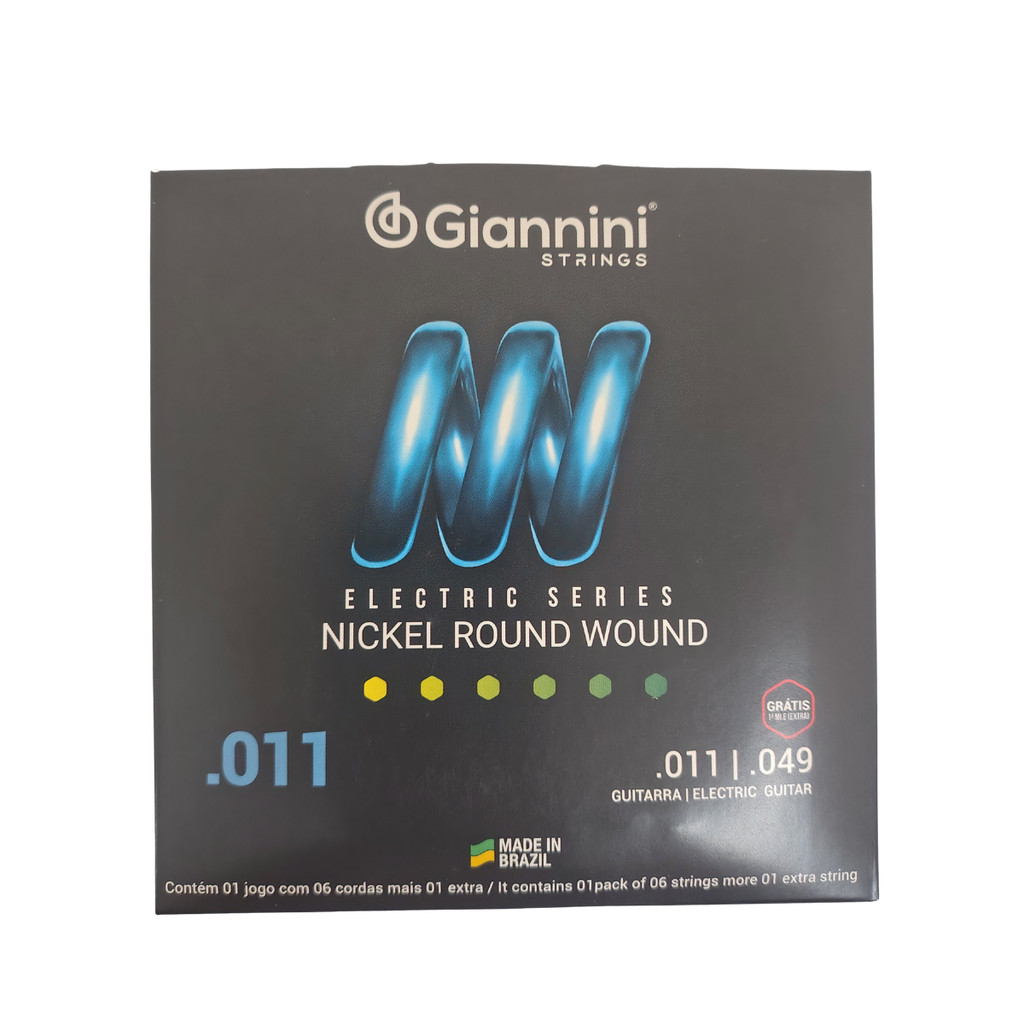 Encordoamento .011 p/ Guitarra - Giannini Electric Series - GEEGST11