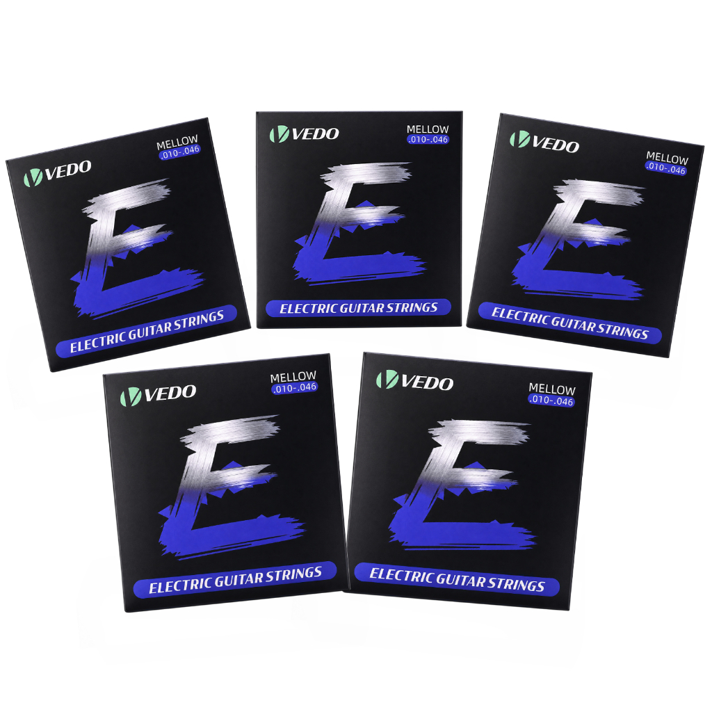 5 Set Electric Guitar Strings Play Real Heavy Metal Rock Nickel Alloy Wound Rustproof Strings 010-046 Guitar Parts