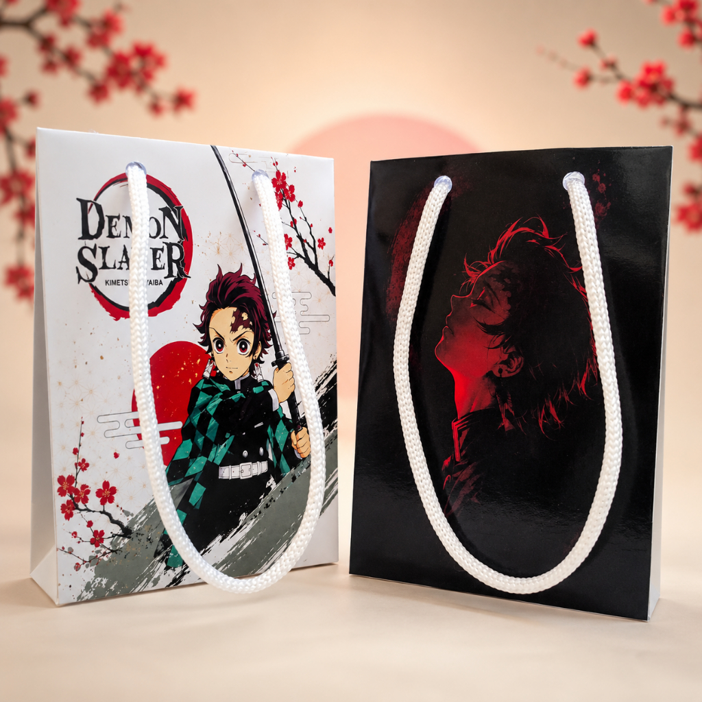 Kit 10 Sacolinhas para Lembrancinhas - Tema Demon Slayer