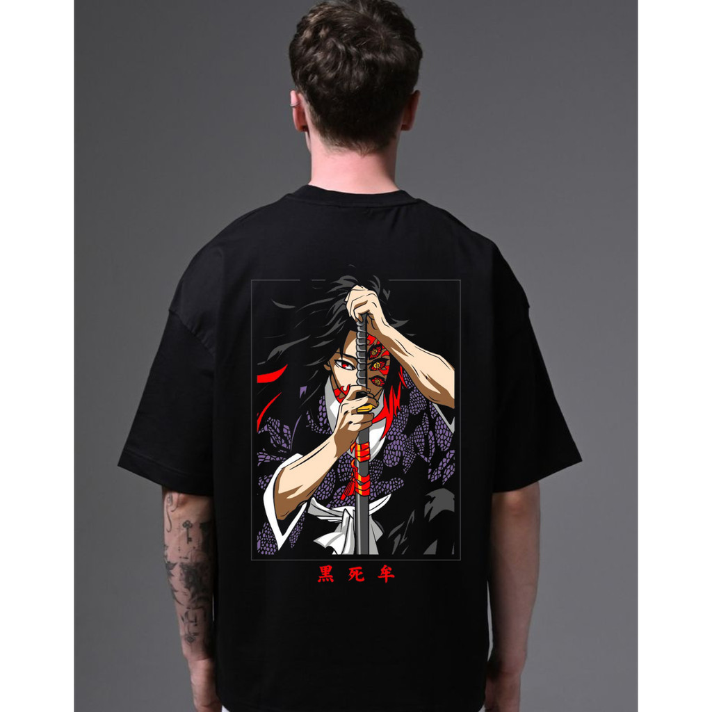 Camiseta Camisa Samurai Japonês Kokushibo Anime Demon Slayer