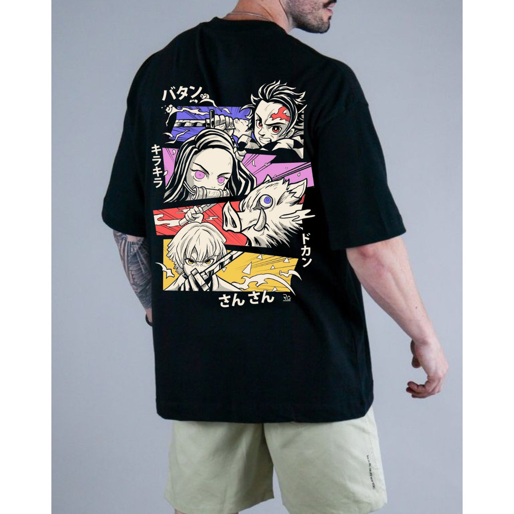 Camiseta Camisa Demon Slayer Anime Streetwear