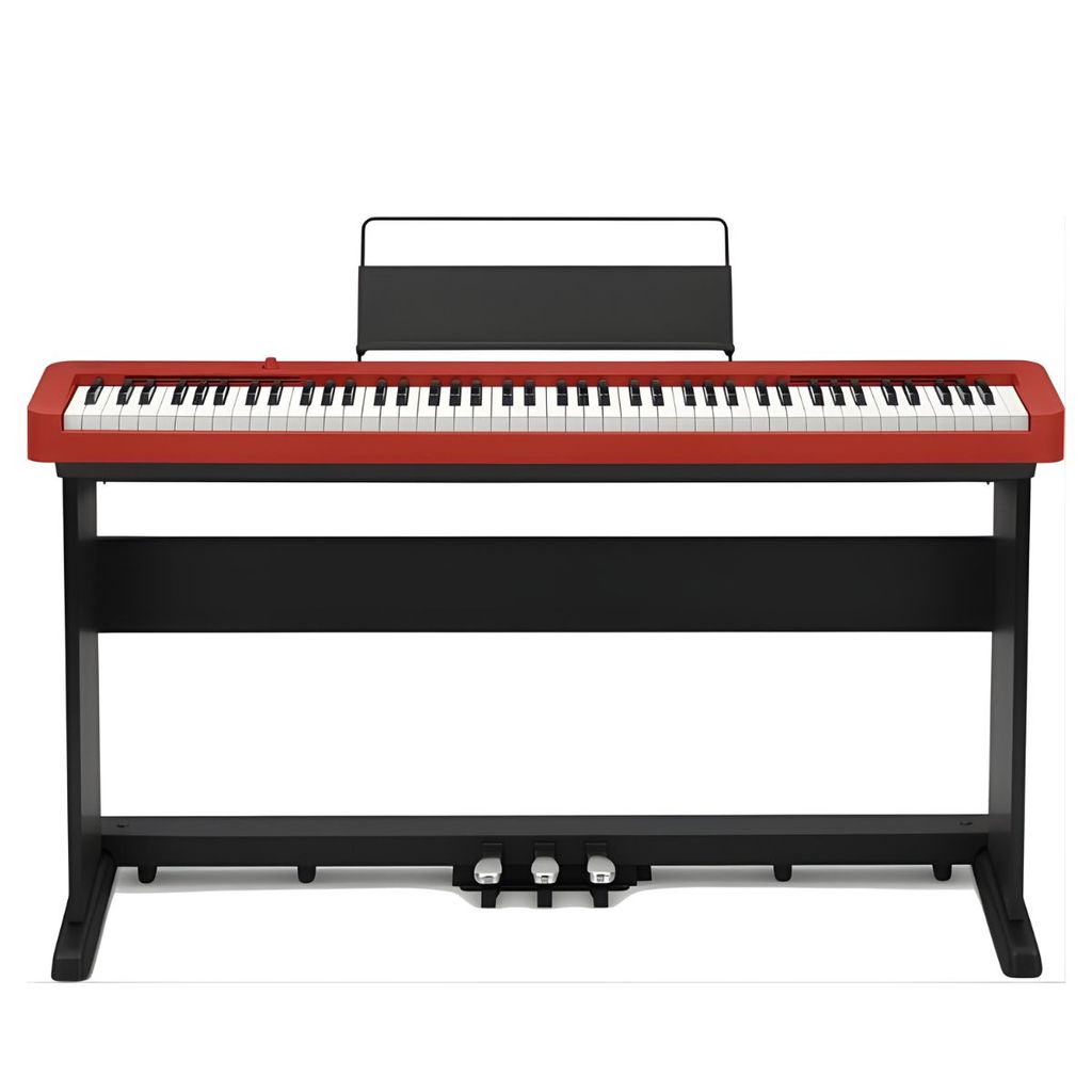 Kit Piano Digital Casio CDP-S160 88 Teclas com Suporte CS-470P e 3 Pedais para Estudo e Aulas em Casa e Uso Profissional