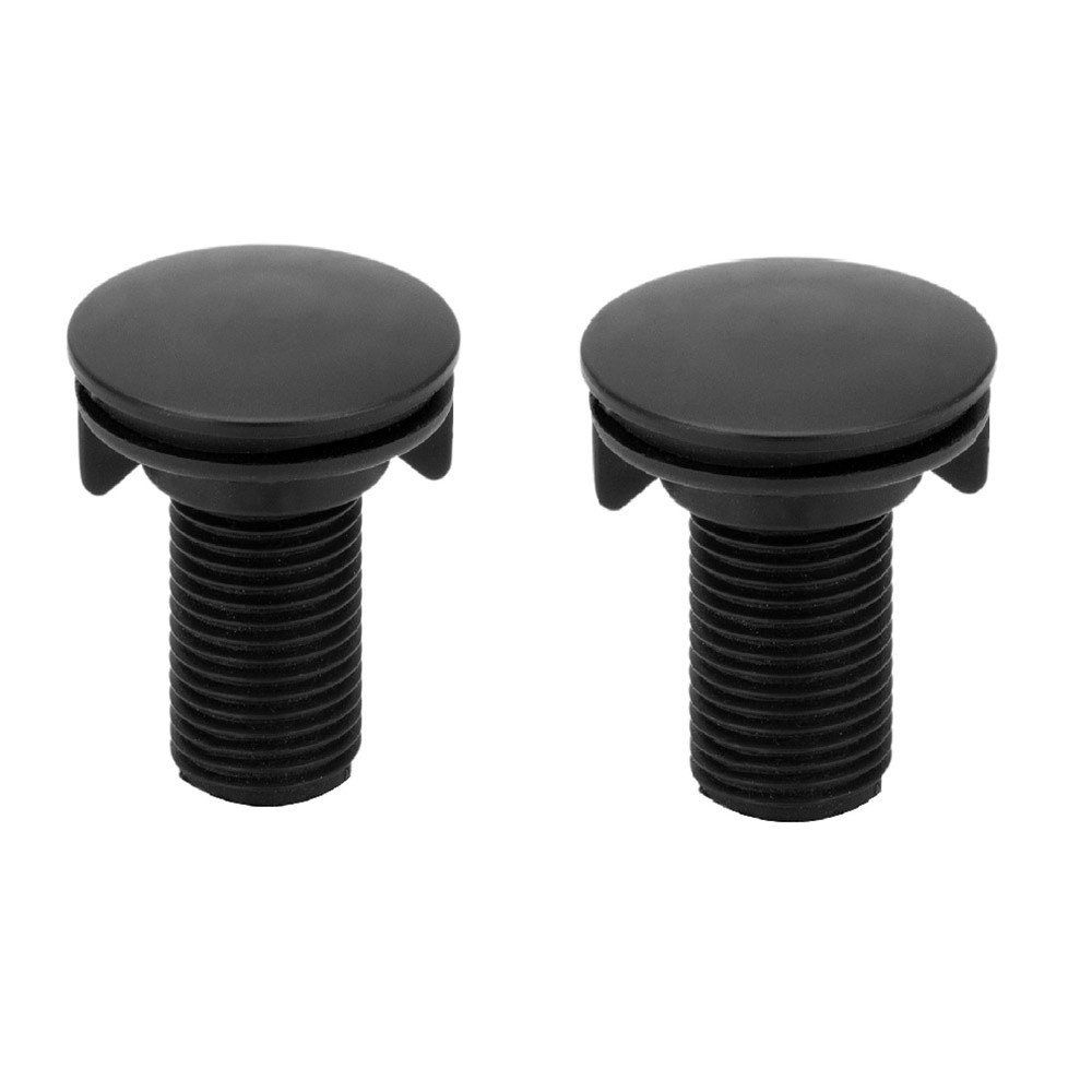 2 Tampa Tampão Tapa Furo Plug Preto 1/2 Lavatório Pia Cuba
