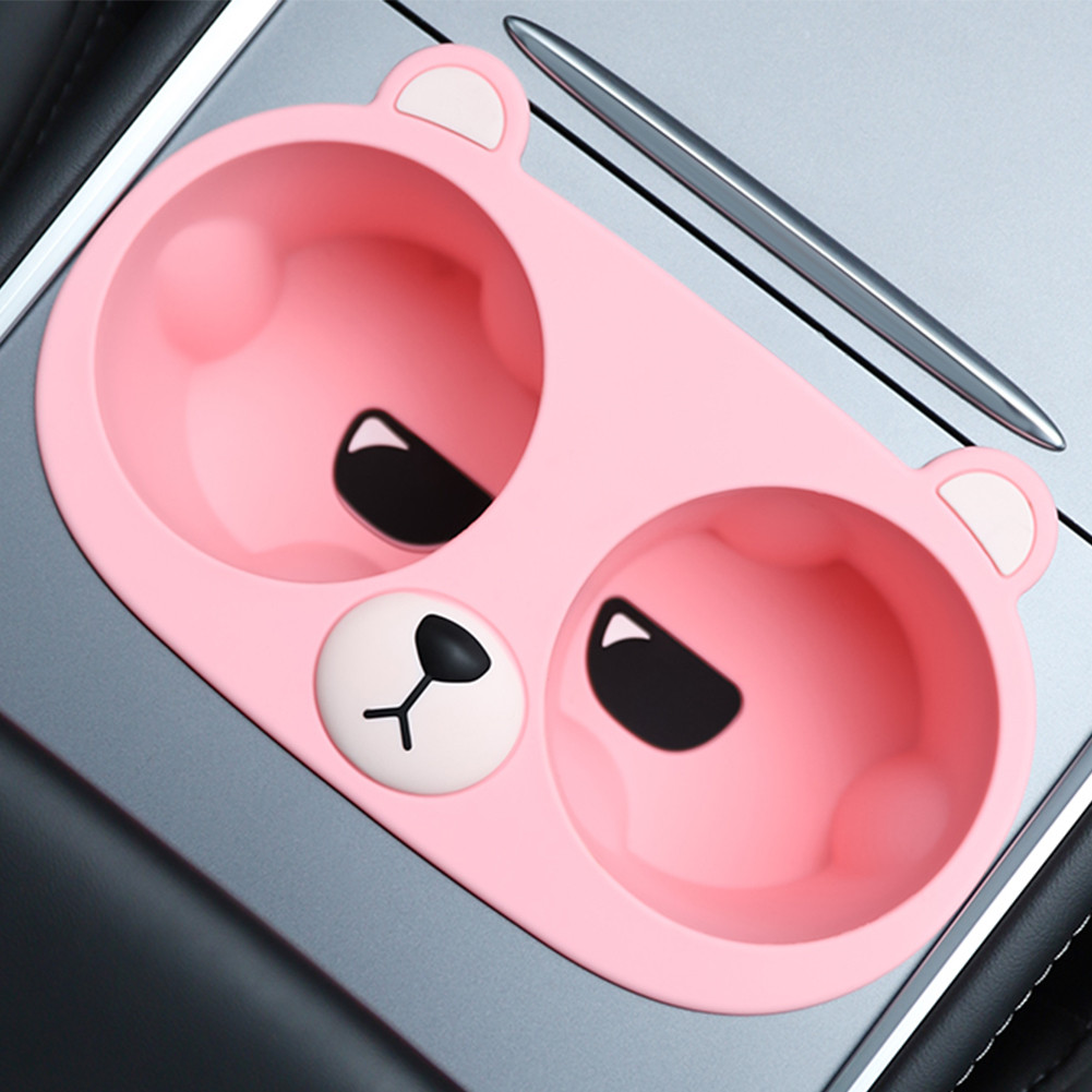 Suporte Para Garrafa De Bebidas Com Console De Urso Fofo TESLA Modelo 3/Y