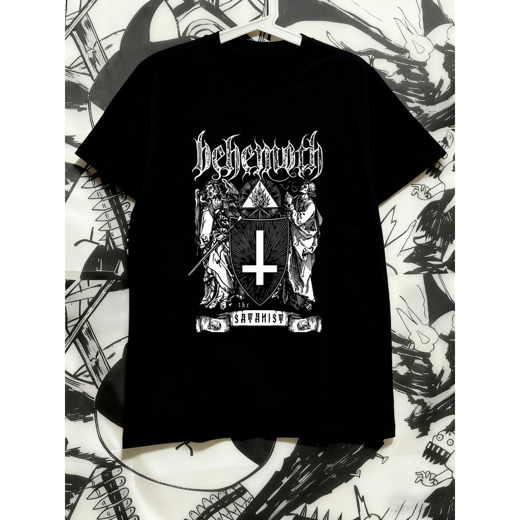 Music Soul Camiseta Heavy Metal Estampa Behemoth The Satanist Modern Premium Atemporal Moda Feminina Casual Tendência Re