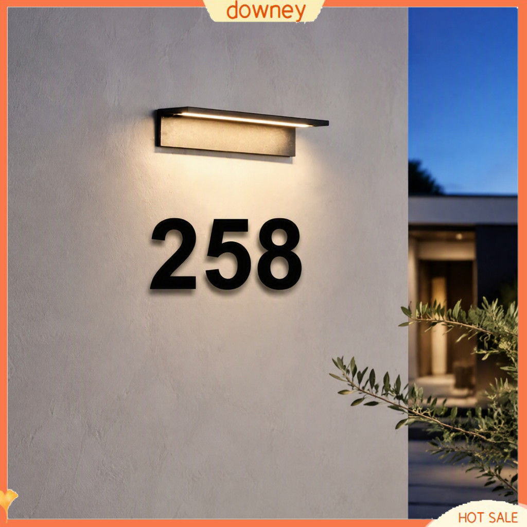 Modern 3d Floating House Numbers 0-9 Weatherproof Metal Address Signs for Door Mailbox Wall Yard – Durable Outdoor Num