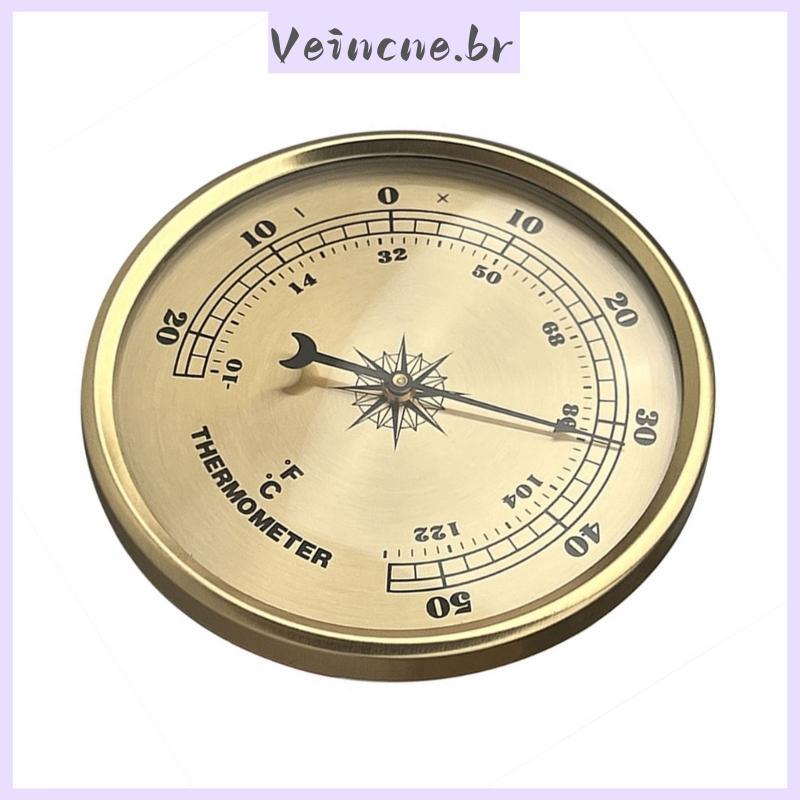 VEI Modern Metal Dials Termômetros Analógicos 70mm Diâmetro Para Escritório Casa