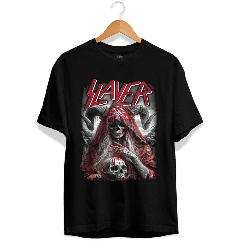 CAMISETA PREMIUM BANDAS DE ROCK SLAYER DO PP AO PLUS SIZE