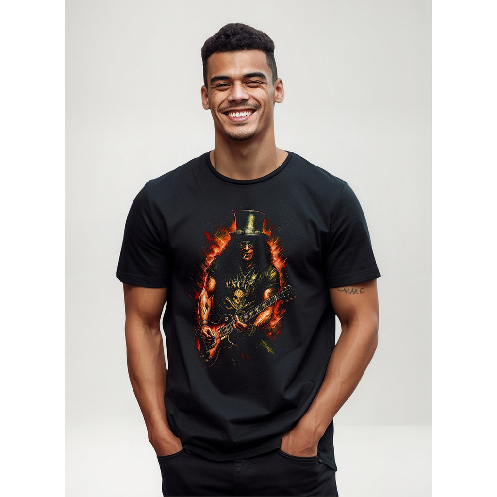 Camisetas Camisas Slayer Rock Roll Metal Malha Premium 30.1