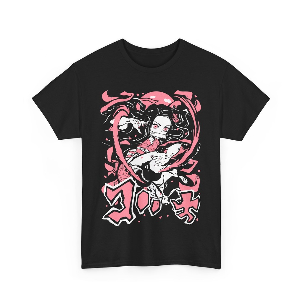 Camiseta Masculina Feminina Estampa Nezuko Kamado Demon Slayer Arte Gráfica T-shirt Unissex Streetwear Premium Algodão