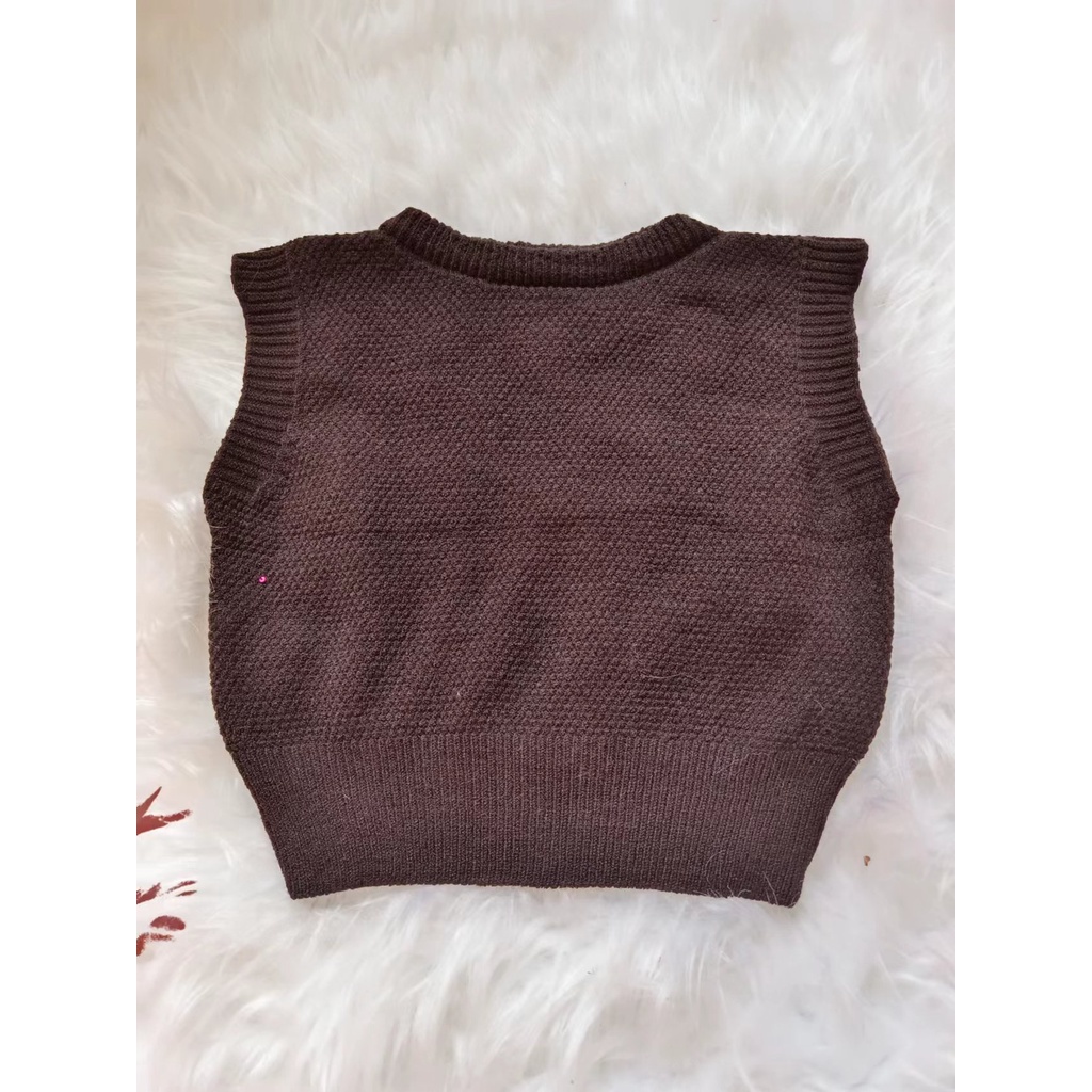Colete Tricot Decote careca