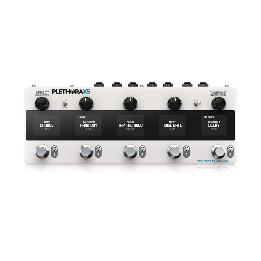 PEDALEIRA TC ELECTRONIC PLETHORA X5 COM 5 BLOCOS