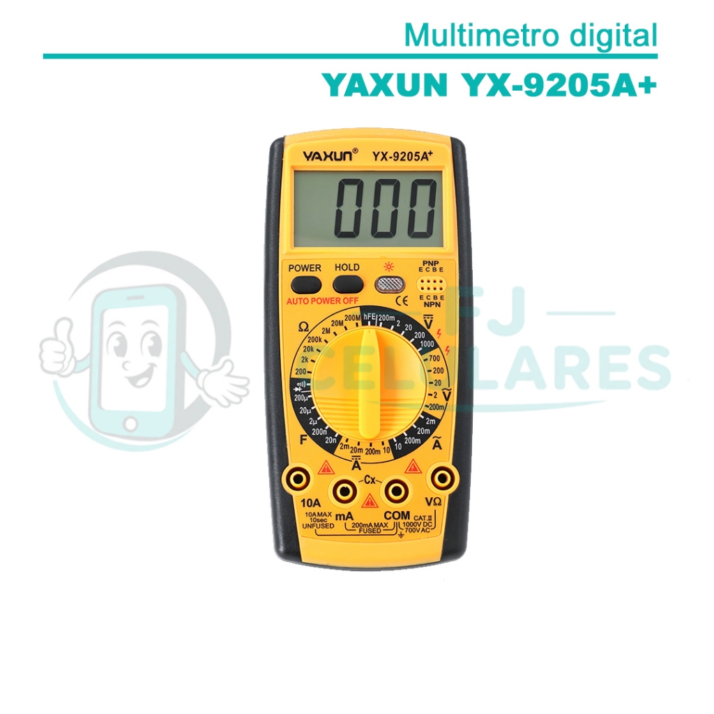 Multímetro digital portátil YAXUN modelo YX-9205A+