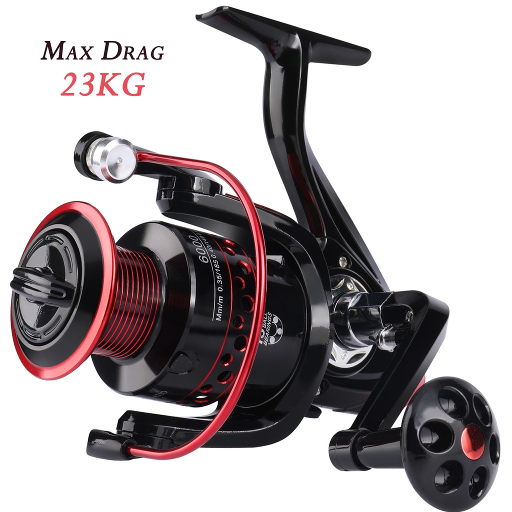 Molinete de pesca Sougayilang 2000-7000 Series  Metal Adjustable Handle Max Drag 23KG