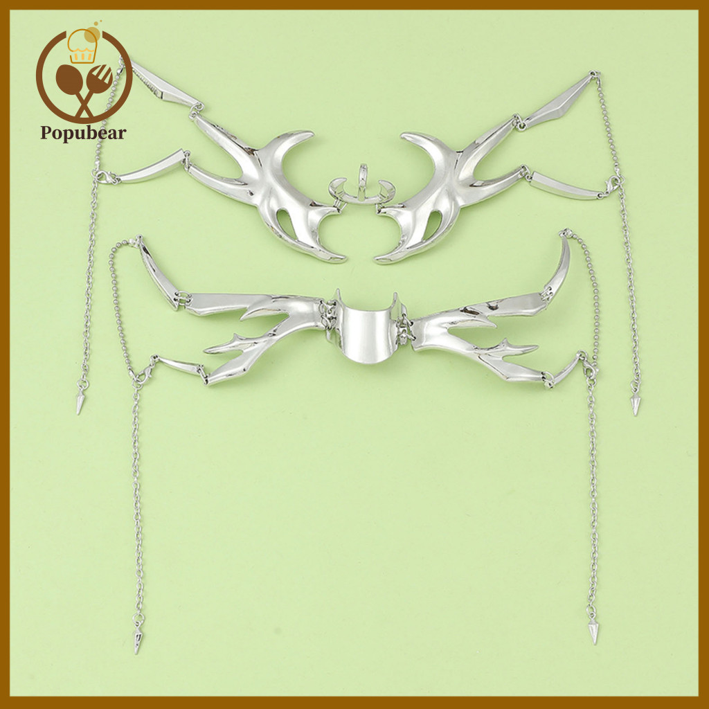 Masquerade Face Guard Decoration Punk Style Mask for Women Men Adjustable Metal Hollow Liquid Irregular Mouth Cover Part