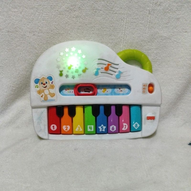 Piano do cachorrinho Aprender e brincar em português fisher price