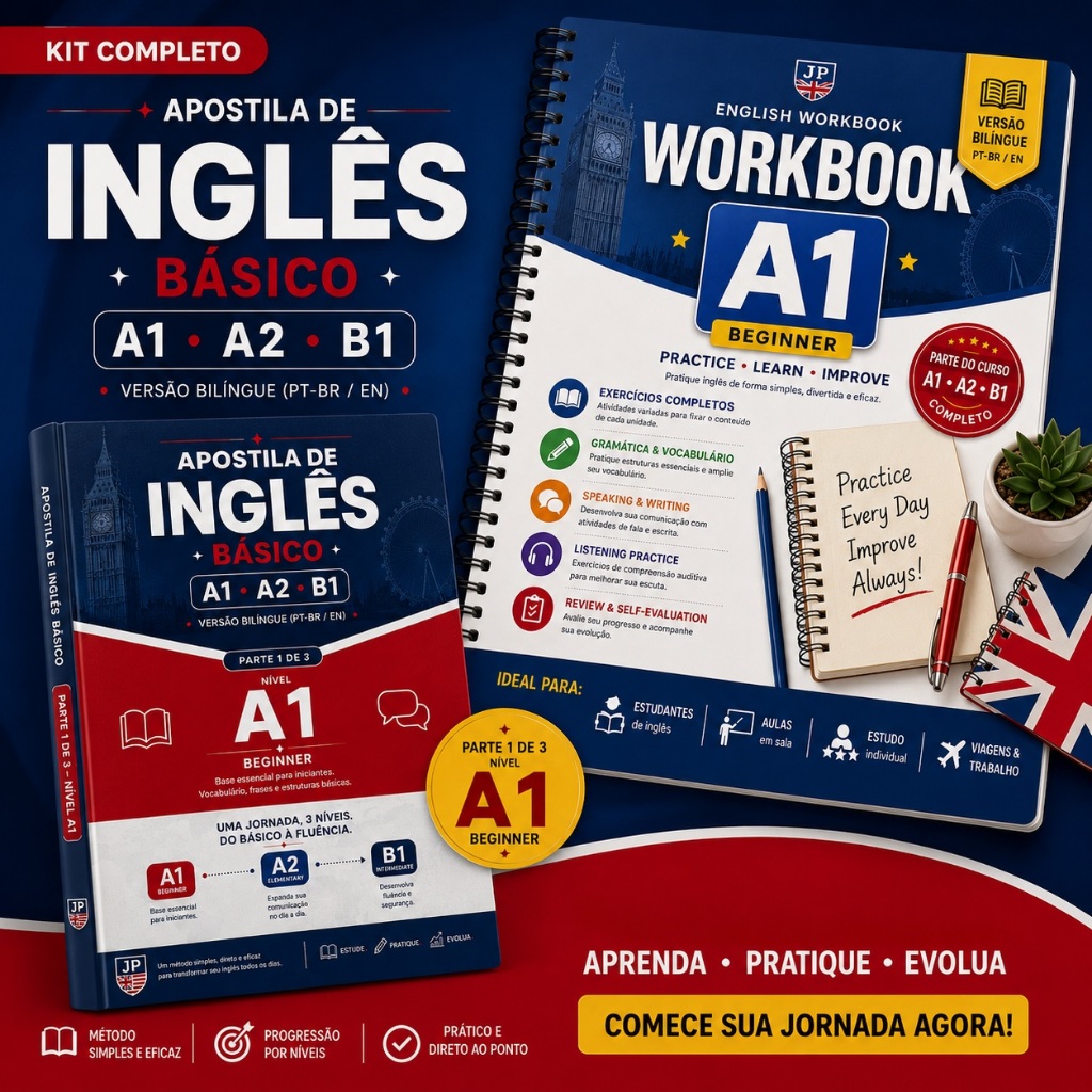 KIT COMPLETO DE INGLÊS A1 – BEGINNER STUDENT´S BOOK+WORKBOOK NOVA EDIÇÃO REFORMULADA