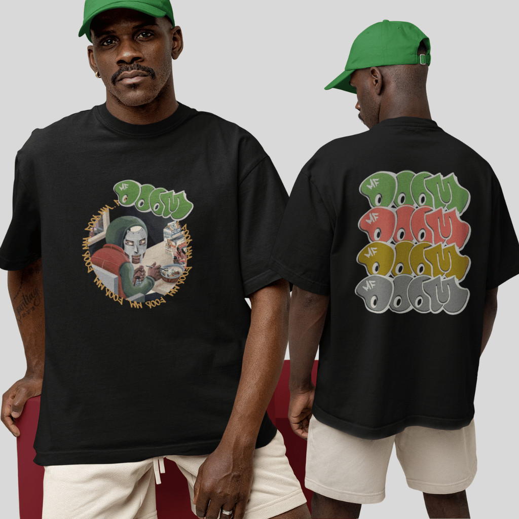 Camiseta Estampada Rap Mf Doom Hip Hop Camisa Unissex Oversized