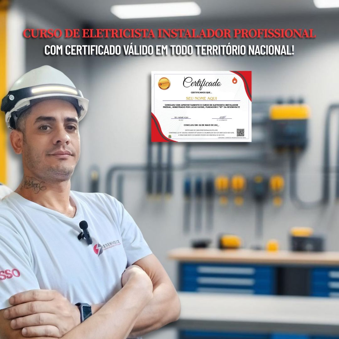 Curso de Eletricista Instalador Profissional Com NR-10 e +
