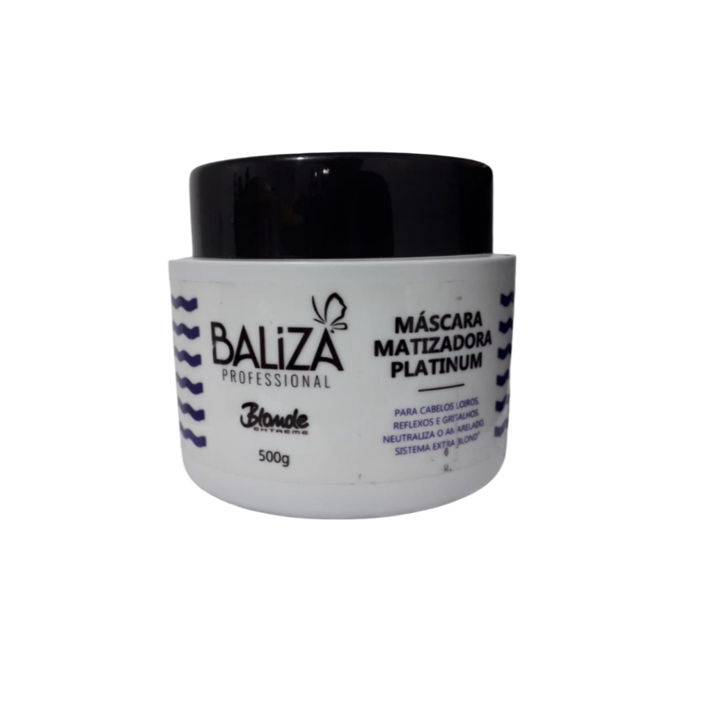MÁSCARA MATIZADORA PLATINUM HOME BLONDE EXTREME 500G - BALIZA PROFISSIONAL