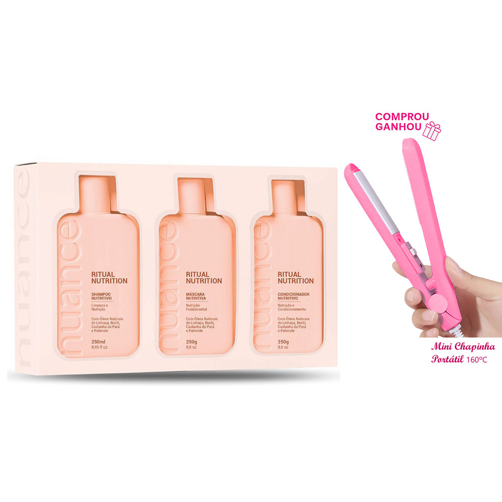 Kit Ritual Nutrition Tratamento Nutritivo Home Care Nuance Profissional