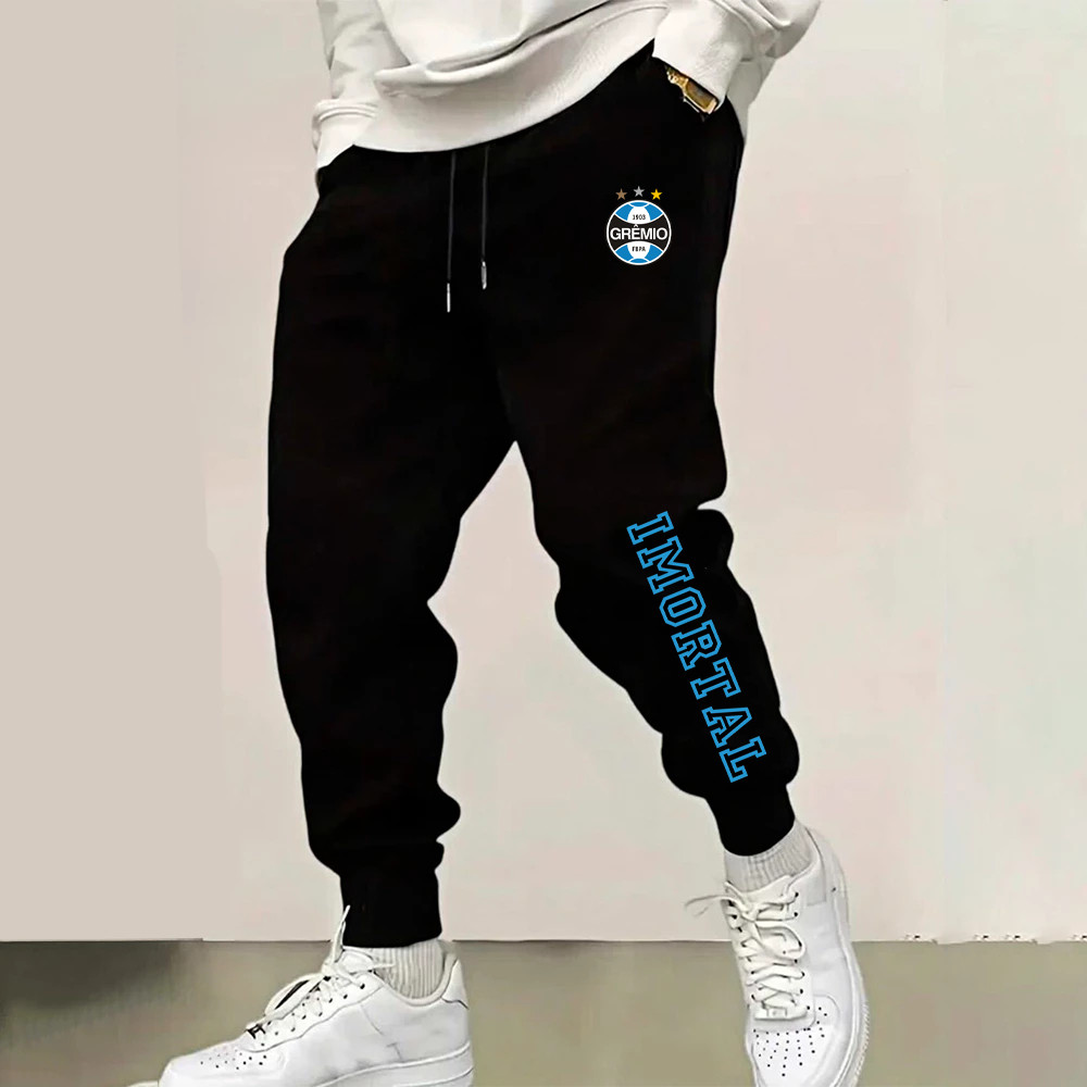 calça moletom exclusiva frio gremi imortal futebol treino gym fitness academia