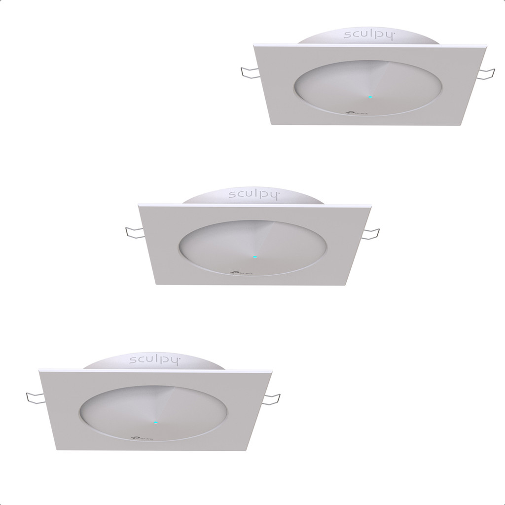 3 Suportes de Embutir Teto Roteador Tp-link Deco M5 Quadrado