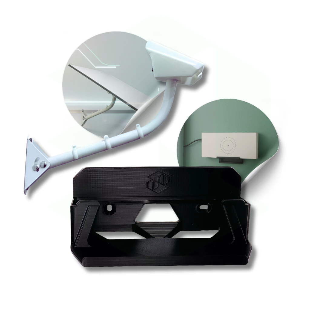 Kit Suportes Completo p/ Roteador / Fonte / Antena Starlink Gen 3 ENVIO IMEDIATO