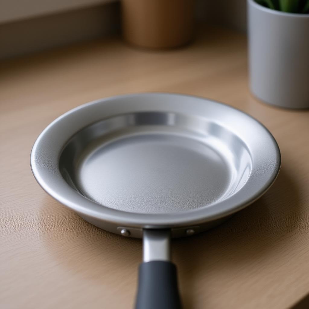 Prato Raso de Metal Resistente 23,5cm para Cozinha e Acampamento