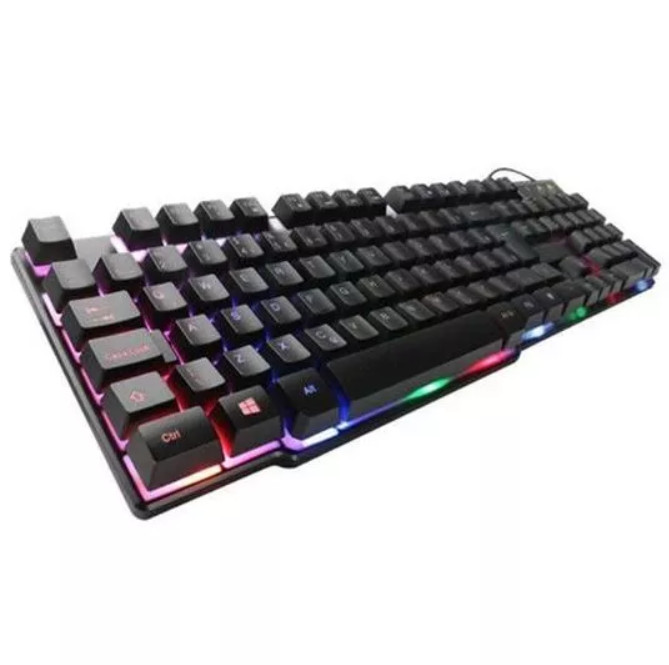 Teclado Gamer RGB USB LED Colorido Alta Performance Resposta Rápida para PC e Notebook Plug and Play