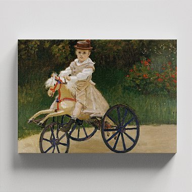 Quadro Canvas Jean Monet on his mechanical horse Borda Infinita 60x90cm