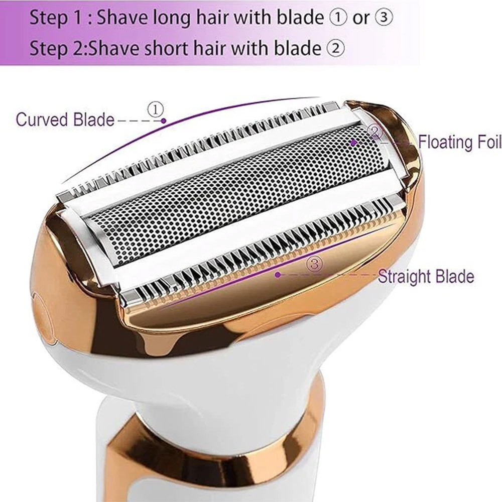 Electric Razor Shaver 4 in 1 Painless Body Razors and Facial Hair