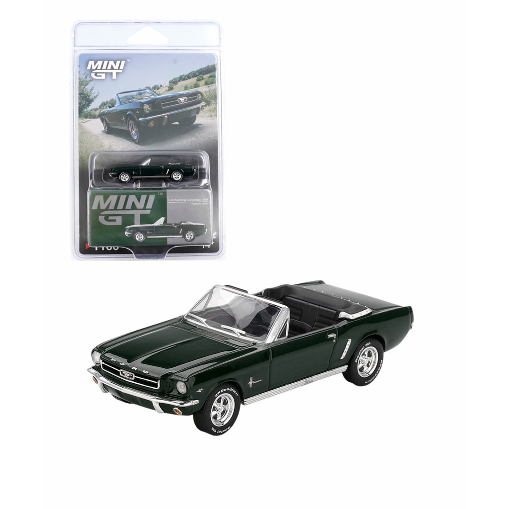 MINI GT Ford Mustang Convertible 1964 Highland Green #1166
