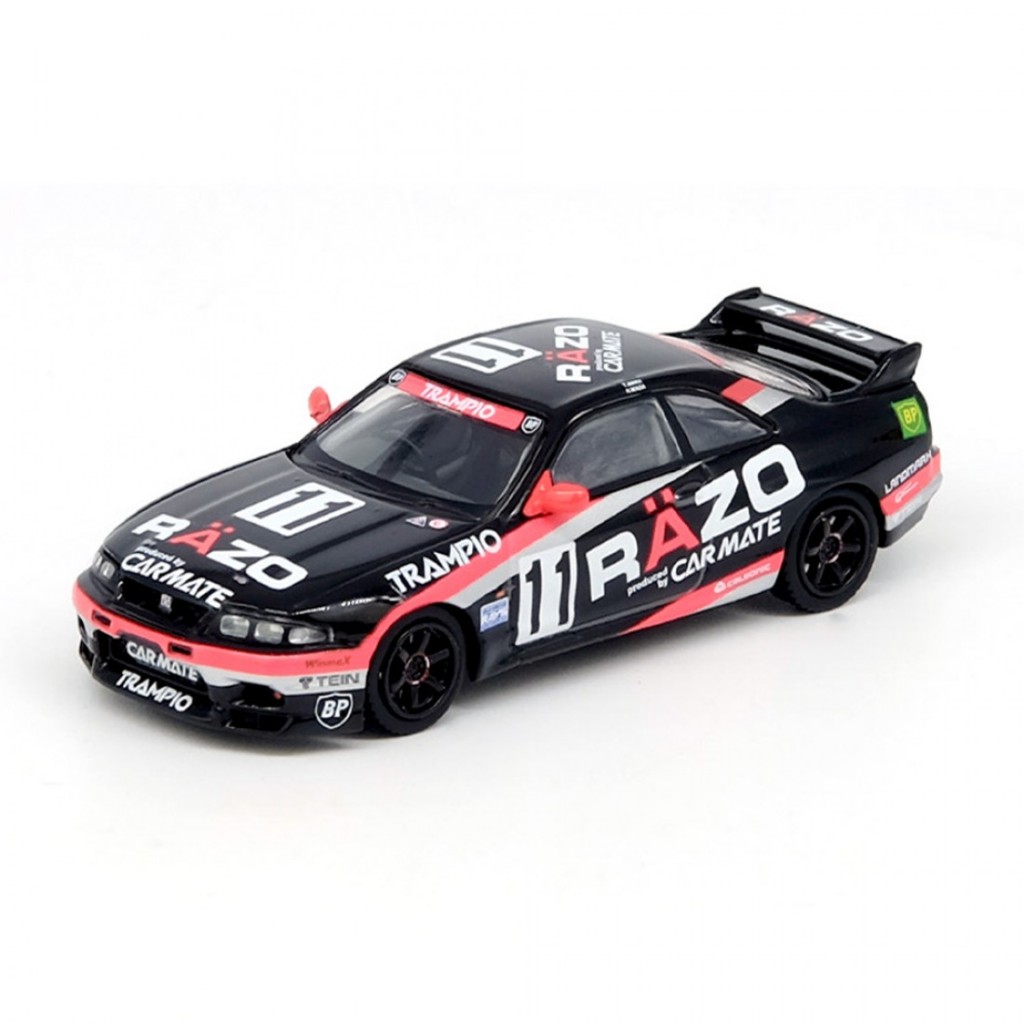 Inno64 IN64-R33R-RAZO 1/64 Nissan Skyline GT-R R33 # 11 TRAMPIO N1 Super Endurance Series SENDAN HIGHLAND 1995 Vencedor