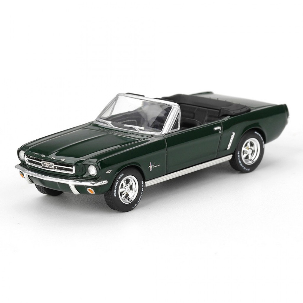 Mini GT MGT01166-L 1166 1/64 Ford Mustang Conversível 1964 Highland Green LHD Carro Modelo Em Escala Fundida