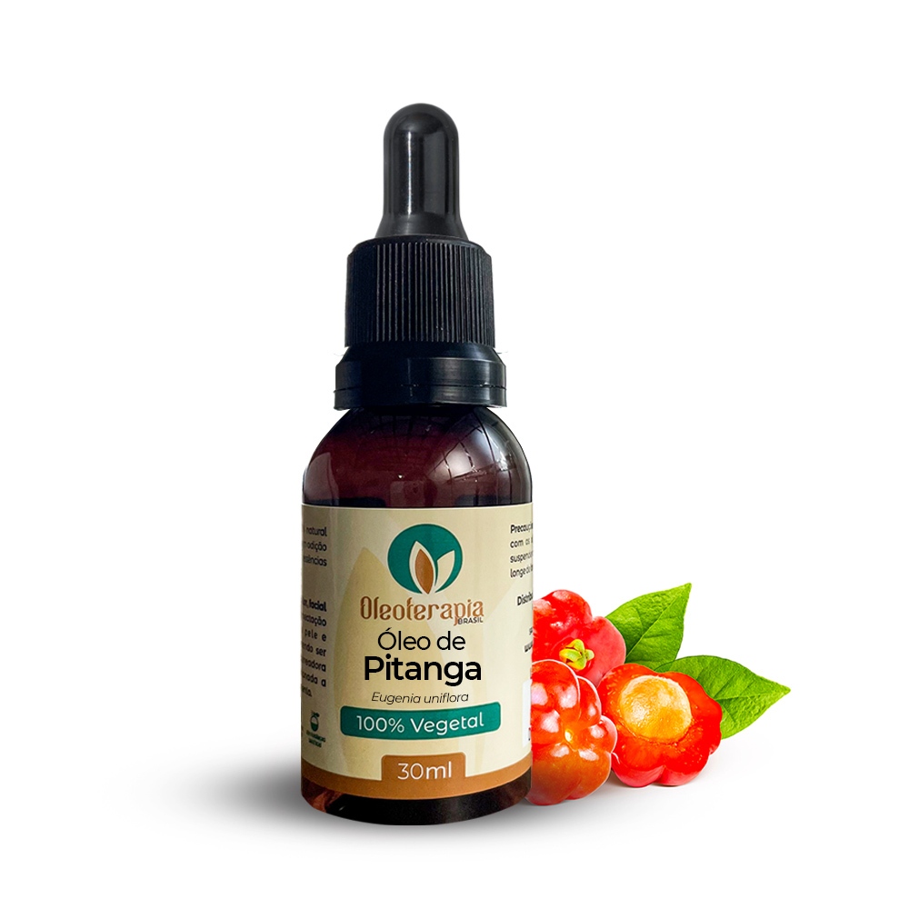 Óleo de Pitanga 100% natural - Nutrição capilar, cuidados com a pele, massagem terapêutica
