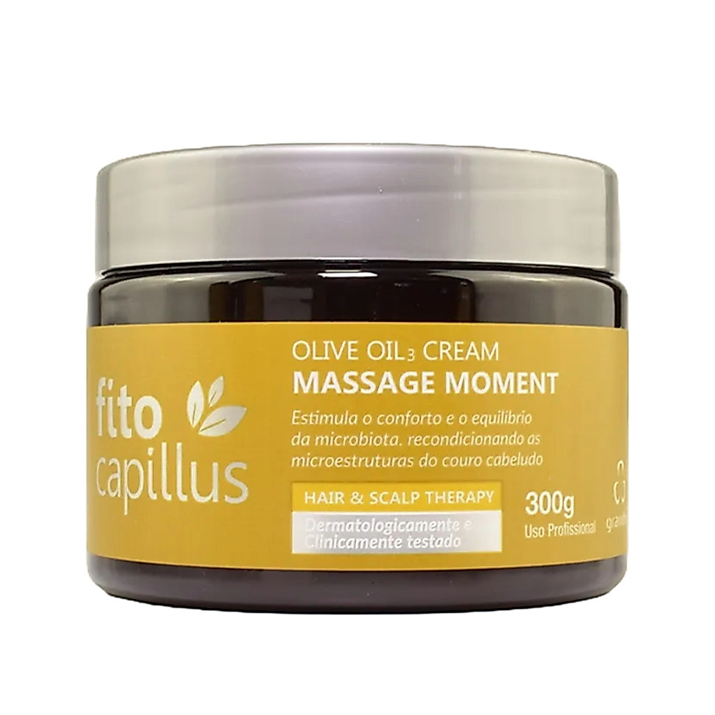 Olive Oil Cream Massage Moment Fito Capillus Olive 300g Equilíbrio da Microbiota Capilar