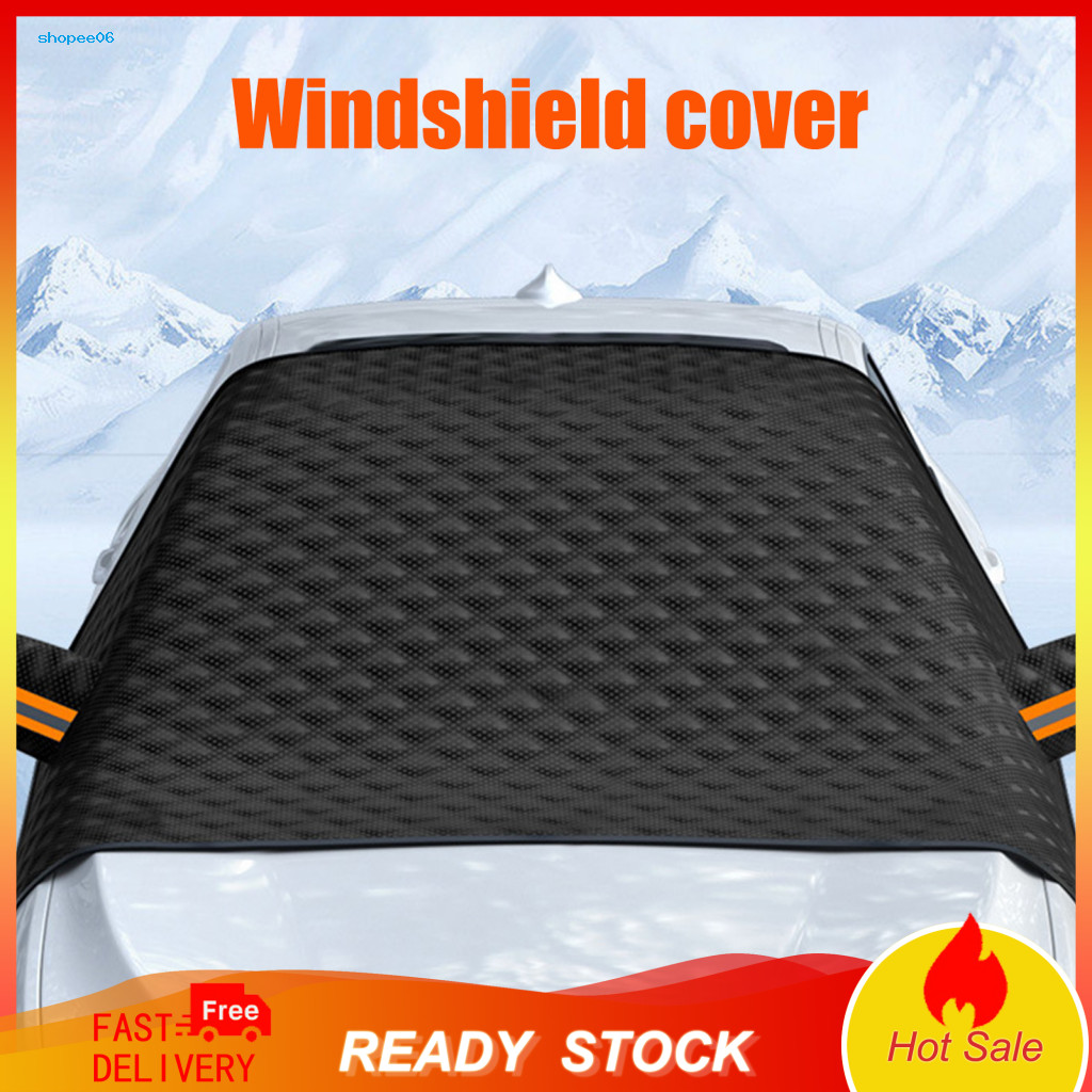 Car Windshield Snow Guard Cover Magnetic with 12 Strong Magnets – Universal Protector for Ice Frost Sun All-season for
