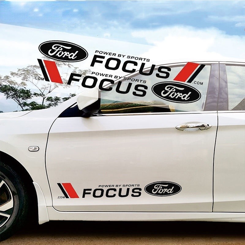 2 Pçs Adesivos Laterais Da Porta Do Carro Decalques De Retrofit Para Ford Fiesta Ranger T6/T7/T8 Foco Território Everest