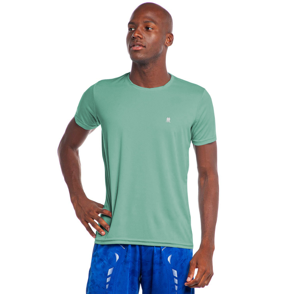 Camiseta Masculina Pw Sports Lisa Polo Wear Verde Escuro
