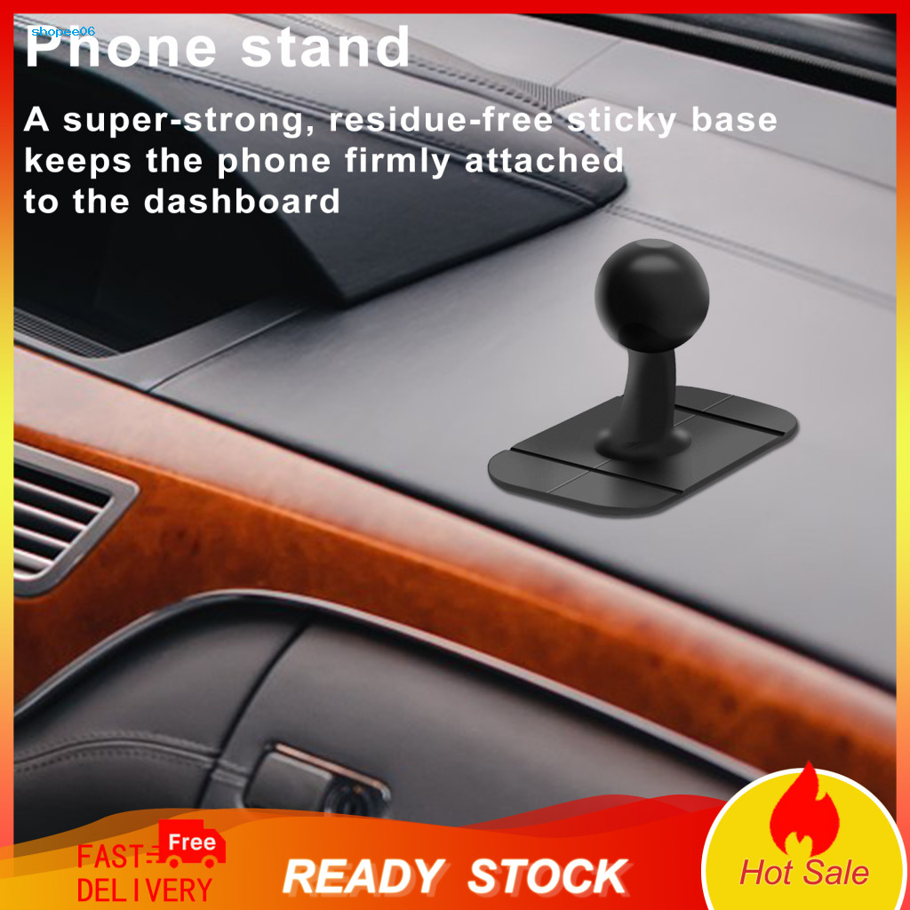Sticky Adhesive Pad Dashboard Phone Holder with Strong Base for – Residue-free Durable Ball Mount for Secure
